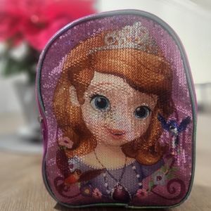 Disney Princess Sofia Mini Backpack 8"W X 3"D X 10"H